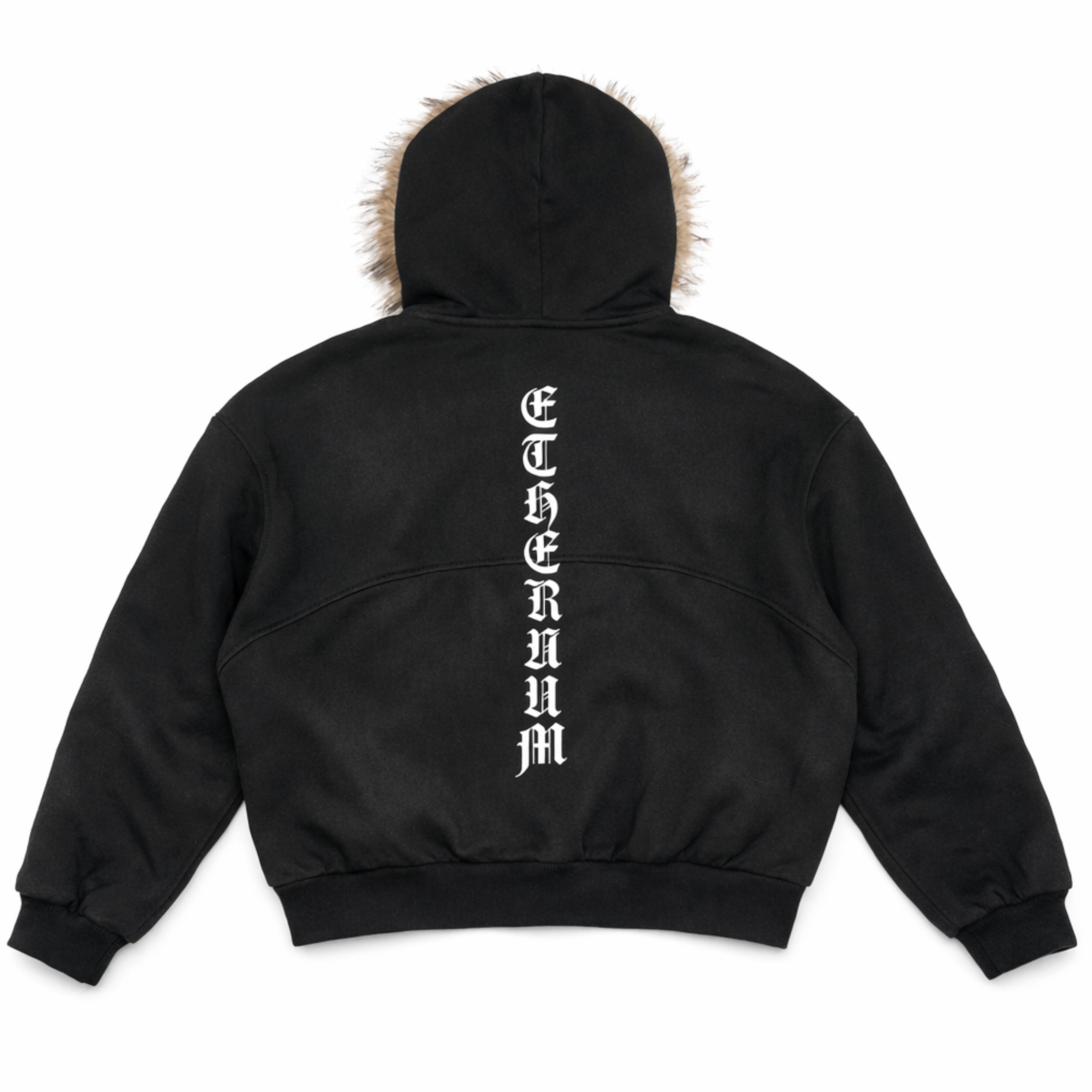 COAT WITH DETACHABLE FUR