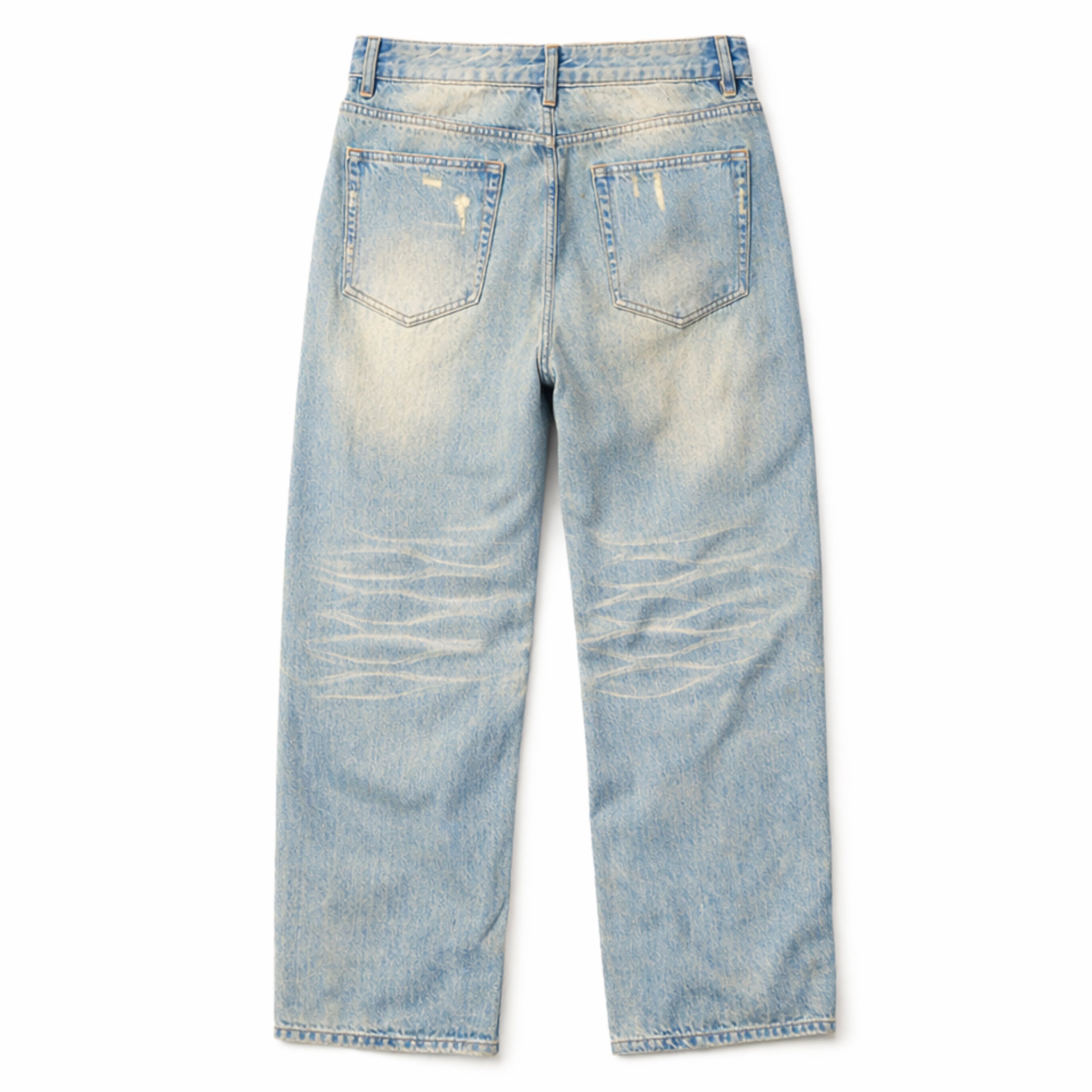 GET RICH DIE TRYING SUN FADE DENIM JEANS