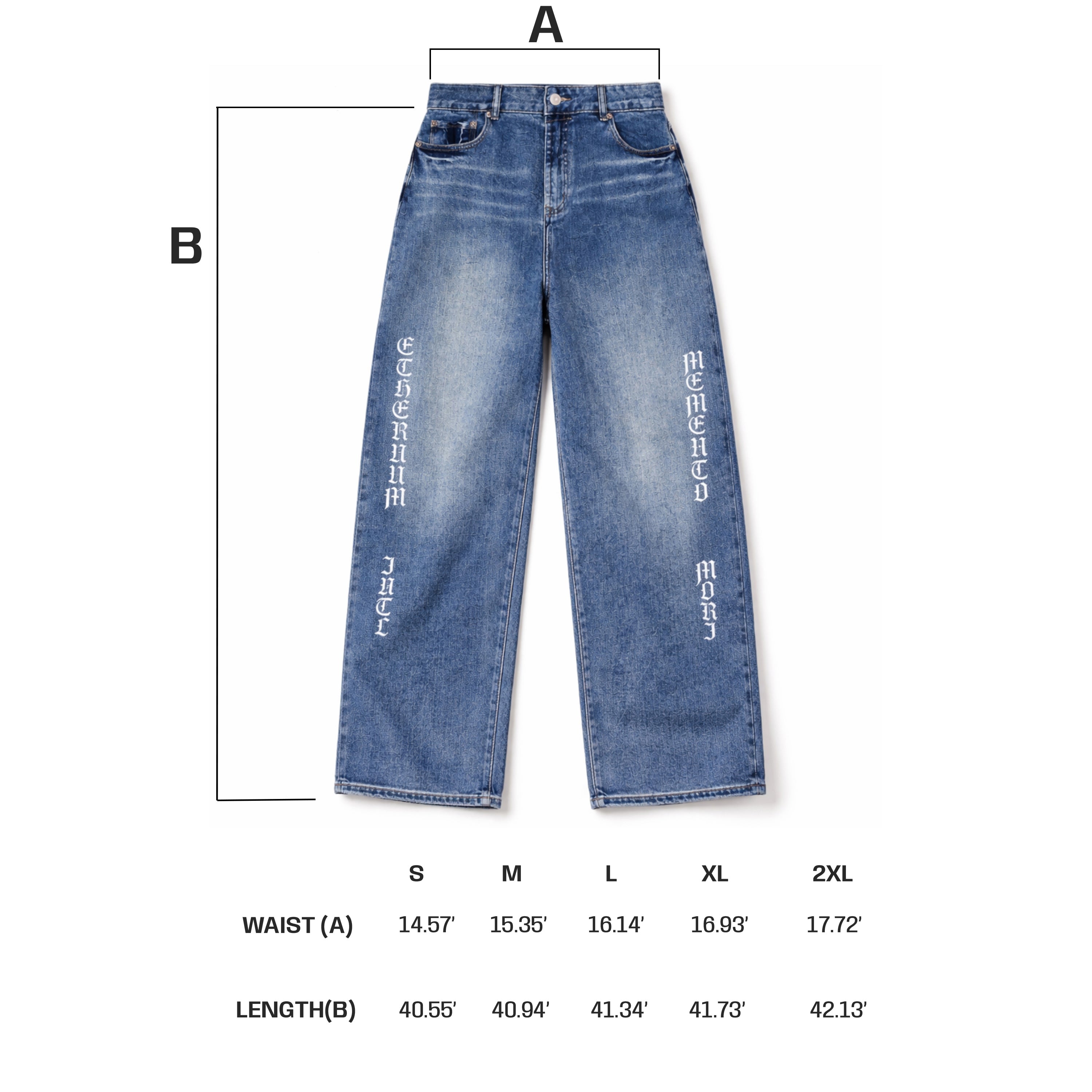 MEMENTO MORI DENIM JEANS